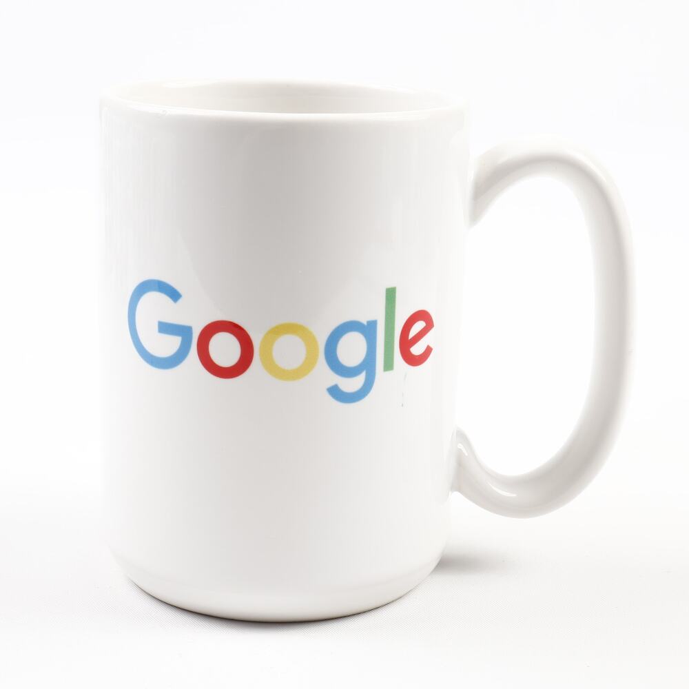 Google Color Logo 12oz Ceramic Coffee Mug White Eagle Made In USA